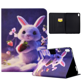Cute Bunny - Bescherm-Etui Map voor Apple iPad 10 - A16 - 10.9 - 2022 - 2025