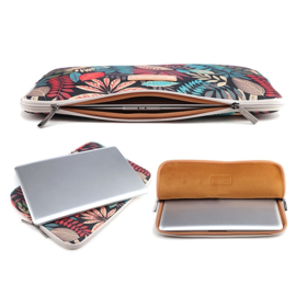 Bescherm-Opberg Hoes Etui Pouch Sleeve voor iPad Mini - Leaves