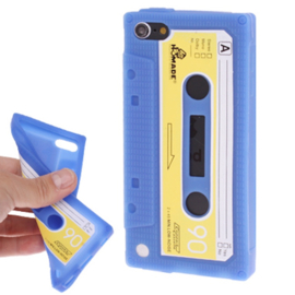 Silicone Bescherm-Hoes Skin voor iPod Touch 5G 6G  Tape Blauw