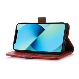 Lederen BoekCover Etui Hoes voor Samsung Galaxy A37 - A36  -  A56   -  Rood - V1