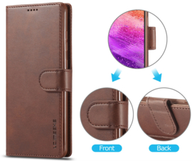PU BookCover Hoes Etui voor Samsung Galaxy A73    Zwart