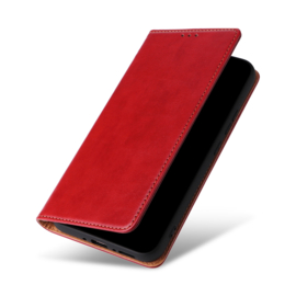 Luxe BookCover Hoes Etui voor Samsung Galaxy A35    Rood