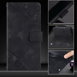 BoekCover Hoes Etui Map voor Apple iPhone 16e    -  Zwart