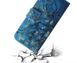 BookCover Etui Hoes   voor iPhone 16e   Van Gogh  Amandelbloesem