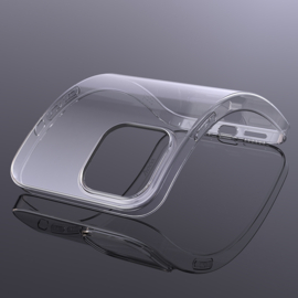 Slim Clear TPU Bescherm-Hoes Skin met Screenprotector voor iPhone 15  -  Transparant