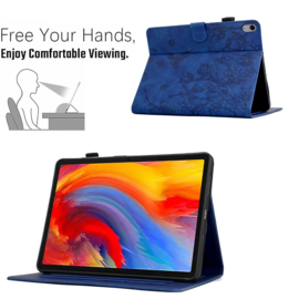 Bescherm-Etui Map Cover voor  Apple iPad 10 - 11 -  A16 - 10.9  -  Kolibrie  -  Blauw  - A2696