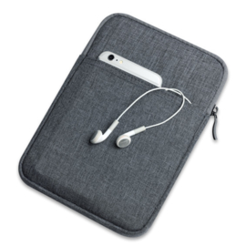 Bescherm-Opberg Hoes Etui Pouch Sleeve voor iPad 10.2 - iPad Air 9.7   Antraciet