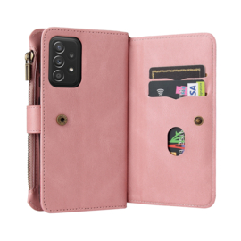 BookCover Wallet Etui Mapje voor Samsung A52   -   Roze