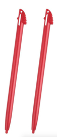 2x Stylus pen voor Nintendo 3DS XL.  Rood