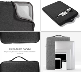 Sleeve Pouch Hoes Etui voor Apple Macbook Air 13.3"   Zwart