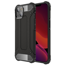 Hybrid Armor-Case Bescherm-Cover Hoes voor iPhone 13   Zwart