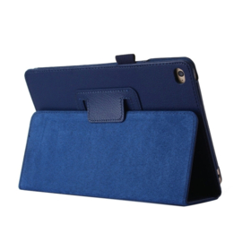PU Bescherm-Opberg Hoes Etui voor iPad Mini 4 - Mini 5 -  Blauw