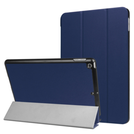 iPad 9.7 -  Bescherm-Cover Hoes Map met Smart Cover  Blauw