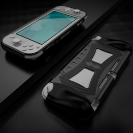 Grip TPU Bescherm Hoes Skin voor Nintendo Switch Lite -  Zwart