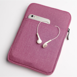 Bescherm-Opberg Hoes Etui Pouch Sleeve voor iPad 10.2 - iPad Air 9.7   Roze
