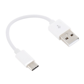 USB C oplader en Data USB Kabel voor Samsung S22   10cm.  Wit