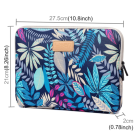 Bescherm-Opberg Hoes Pouch Sleeve voor iPad   - iPad Air -  Leaves