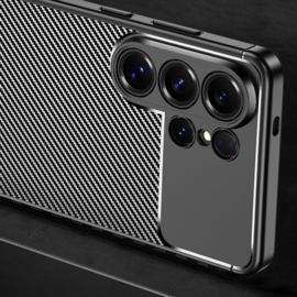 Carbon TPU Bescherm-Hoes Skin Cover voor  Samsung Galaxy S26 Ultra