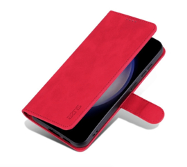 Luxe BookCover Etui Hoes  voor Samsung Galaxy A36 en A56  -  Rood