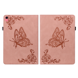 Vlinder - Bescherm-Etui Map voor Apple iPad 10 -  A16 - 10.9 - Roze  -  A2696