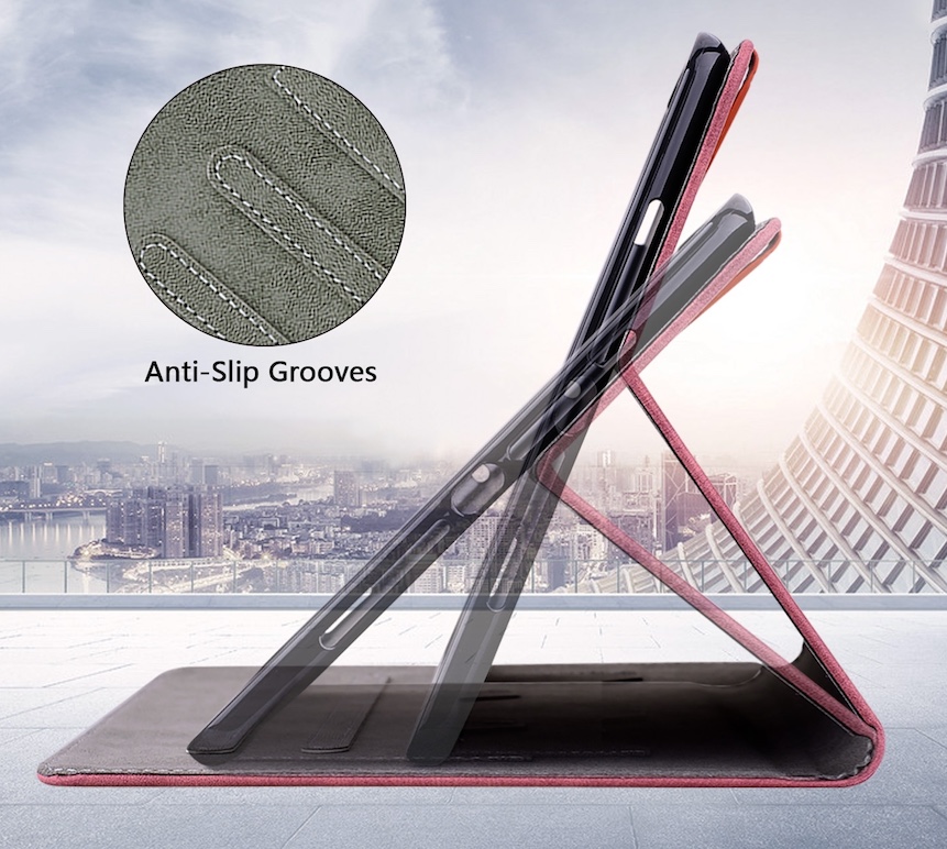 Luxe Bescherm-Etui Hoes Map voor Xiaomi Pad 7  -  7 PRO   -    " Cute Cat "  Rood
