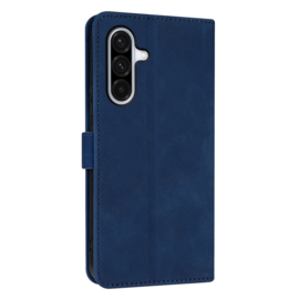Luxe BookCover Etui Hoes  voor Samsung Galaxy A36 en A56  -  Blauw
