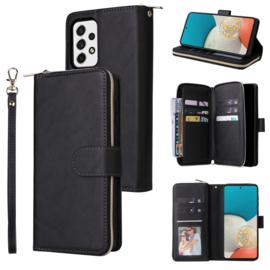 BookCover - 9 Cards - Wallet Etui Hoes voor Samsung Galaxy A53   -  Zwart