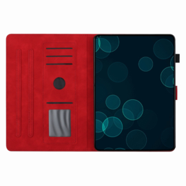 Palmboom Beach - Bescherm-Etui Hoes Map voor Samsung Galaxy Tab A9 Plus - 11 -   Rood