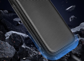 Aero-case Etui Hoes Cover voor Nintendo Switch 2  -   Zwart Carbon