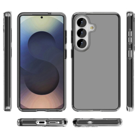 Transparant Hard-Cover Bescherm-Hoes + Screenprotector voor Samsung Galaxy S26 - Grijs