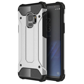 Samsung Galaxy S9 - Hybrid Tough Armor-Case Bescherm-Cover Hoes - Zilver
