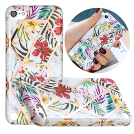 iPod Touch 5G 6G 7G  - TPU Flex Bescherm-Hoes Skin Hoesje -  Bloem Motief
