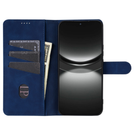 Luxe BookCover Etui Hoes  voor Samsung Galaxy A36 en A56  -  Blauw