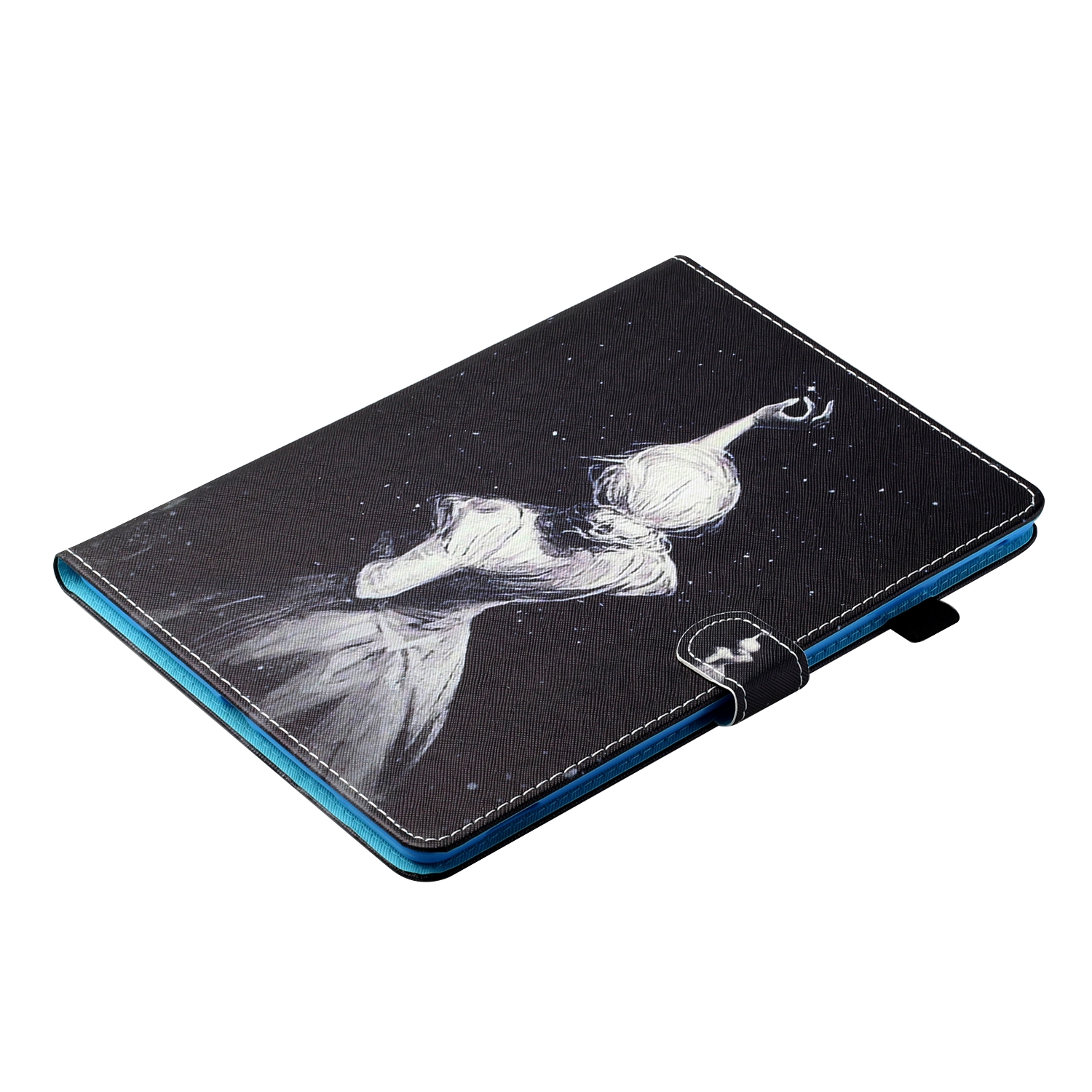 Bescherm-Etui Hoes Map voor Samsung Galaxy Tab A9 Plus - 11 - Sterren-Meisje   Tekening-Stijl