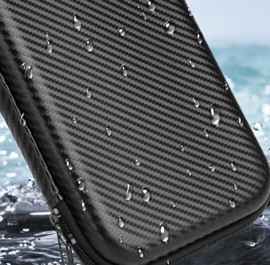 Aero-case Etui Hoes Cover voor Nintendo Switch 2  -   Zwart Carbon
