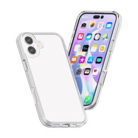 Transparant Hard-Cover Bescherm-Hoes + Screenprotector voor Apple iPhone 17