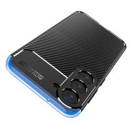 Samsung Galaxy S23   - Carbon TPU Bescherm-Hoes Skin - Zwart