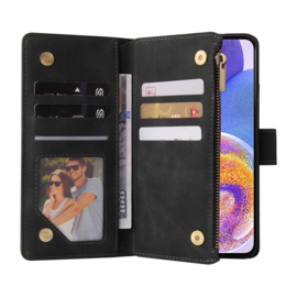 BookCover Wallet Etui voor Samsung Galaxy A23 5G Zwart