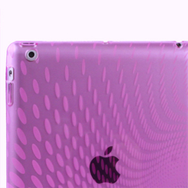 TPU Bescherm- Hoes  voor iPad 4 Paars
