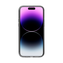 Transparant Hard-Cover Bescherm-Hoes + Screenprotector voor iPhone 15  - Grijs