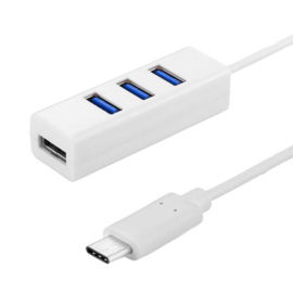 USB-C naar USB 2.0 4-Poort Mini  HUB