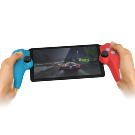 Silicone Hoes / Skin Set voor Playstation 5 Portal Remote Player   -  Blauw - Rood
