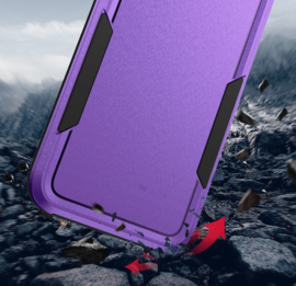 Armor Bescherm-Cover Hoes geschikt voor iPhone 7 - 8 -  iPhone SE    Paars