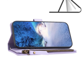 9 Pas - Portemonnee Etui Hoes voor Samsung Galaxy A23  -  Lila