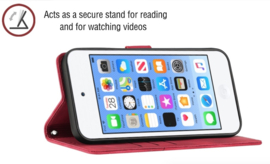 Luxe Bescherm-Etui Hoes voor iPod Touch - 5G 6G 7G  -  Rood
