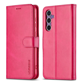 Luxe BoekCover Etui Hoes  voor Samsung Galaxy A16 en A26  -  Roze
