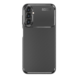 Samsung Galaxy A15  - Carbon TPU Bescherm-Hoes Skin - Zwart