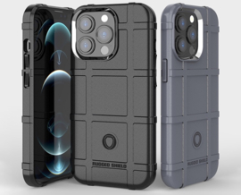 Armor-Cover TPU Bescherm-Hoes Skin voor iPhone 13 Pro    Zwart