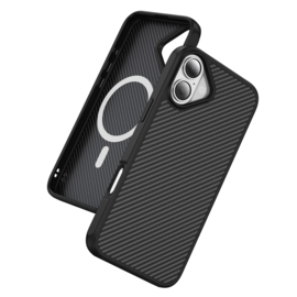 Slim Carbon Bescherm-Hoes Cover  voor Apple iPhone 17       Zwart