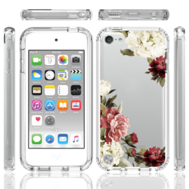 Armor-Case Bescherm-Cover Skin Sleeve voor iPod Touch  Blauw - Roos - Transparant